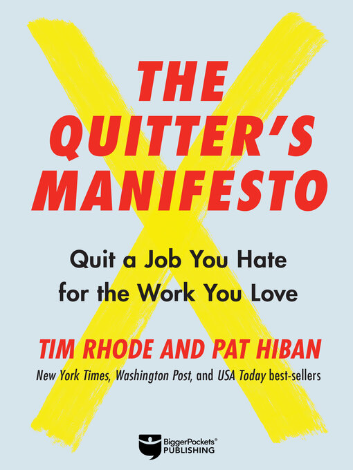 Title details for The Quitter's Manifesto by Tim Rhode - Available